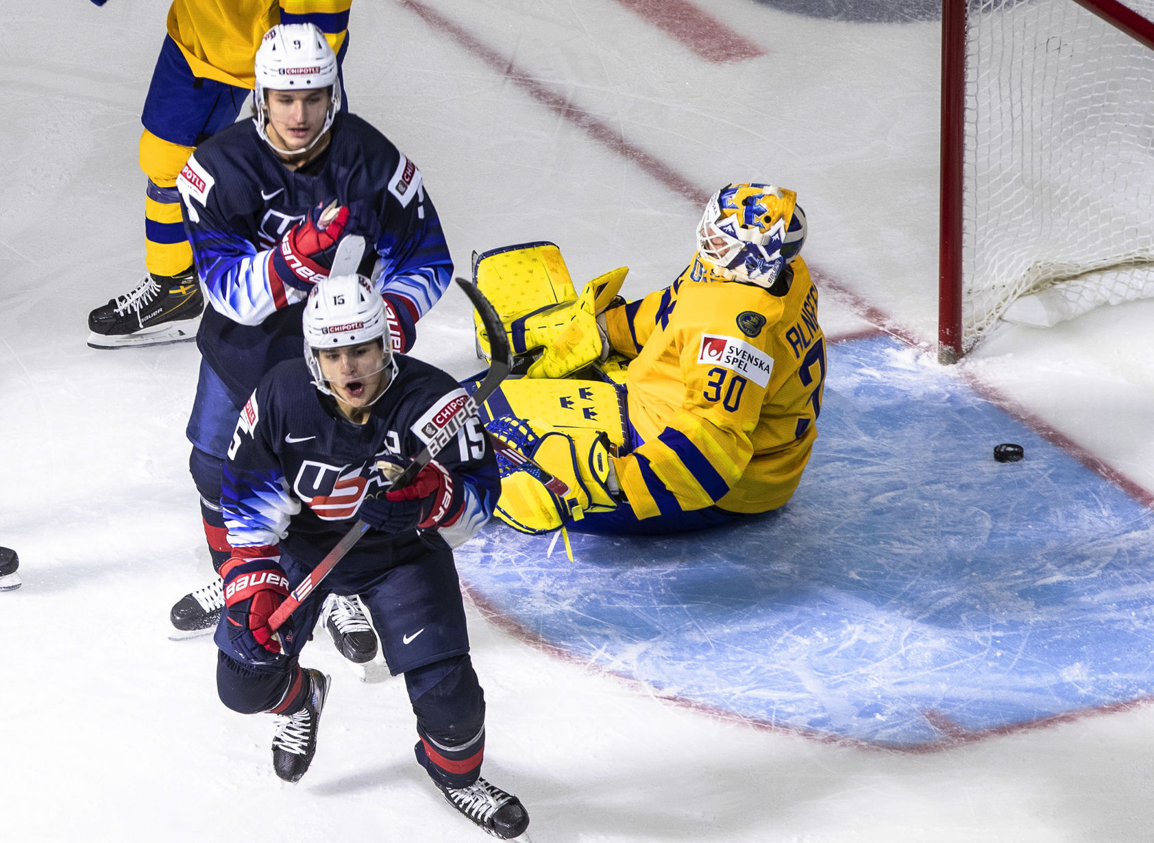 World Juniors US Sweden Hockey